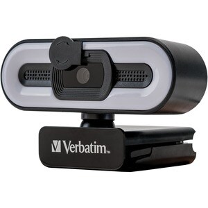 Verbatim AWC-02 - Webcam - 5 Megapixel - 30 fps - Schwarz - USB Typ-A - 2560 x 1440 Pixel Videoauflösung - Autofokus - 72°