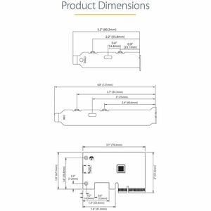 StarTech.com 1-Port USB 3.2 Gen 2x2 PCIe Card, USB-C 20Gbps PCI Express 3.0 x4 Controller, USB Type-C, Data Only, Windows/