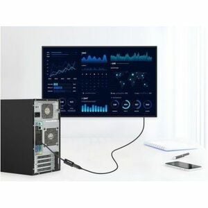 Adaptador DisplayPort M a HDMI H 4K@60Hz - 3840 x 2160 Supported - Negro