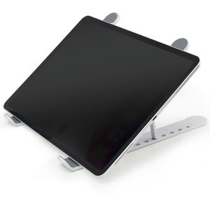 Dicota Höhenverstellbar Notebook-Ständer - 6 cm Höhe x 26,5 cm Breite x 16 cm Tiefe - Aluminiumlegierung, Silikon - Grau