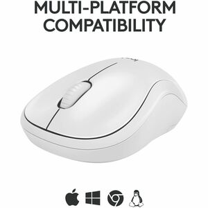 Logitech M240 Silent Bluetooth Mouse, Wireless, Compact, Portable, Smooth Tracking, Off-white - Travel Mouse - Wireless - 