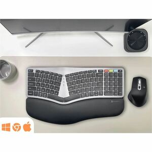 Macally X9 Performance Keyboard and Mouse - Scissors Wireless Bluetooth/RF 2.40 GHz Keyboard - Wireless Bluetooth/RF Mouse