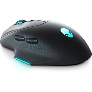 Alienware AW620M Gaming Mouse - Radio Frequency - USB Type A, USB Type C - Optical - 7 Button(s) - 7 Programmable Button(s