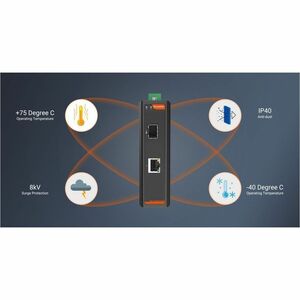 SilverNet SIL 73101P Transceiver/Media Converter - 2 Port(s)Network (RJ-45) - Twisted Pair, Optical Fiber - Multi-mode, Si