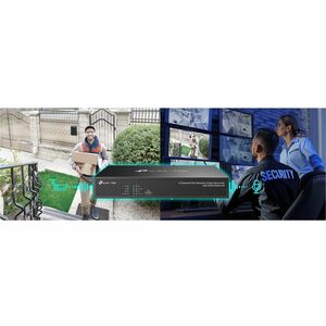 VIGI NVR1004H-4P 4 Channel Wired Video Surveillance Station - Network Video Recorder - HDMI - 4K Recording