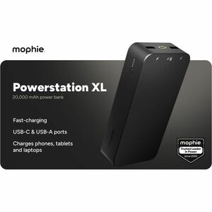 mophie powerstation XL for phones and tablets - portable power with USB-C fast charging - 20,000 mAh internal battery - Th