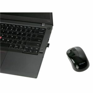 Targus AMW600 Mouse - Radio Frequency - USB - Optical - Black - Wireless - 2.40 GHz - 1600 dpi - 1 x AA Battery Supported