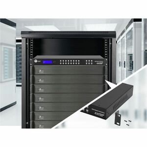 SIIG 8x8 HDMI 4K60Hz Matrix Switcher with LCD - 18Gbps- Downscaling- EDID Management - ARC- Audio Embedded/Extraction - 8x