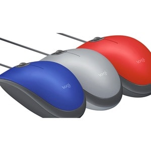 MOUSE COM FIO LOGITECH M110 SILENT VERMELHO B