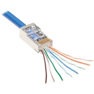 Tripp Lite series N232-050-FTP Netzwerkanschluss - 50 - TAA-konform - Abschirmung - Glasklar