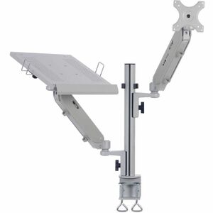 Tripp Lite series DDR1732NBMTAA Clamp Mount for Notebook, Monitor, Flat Panel Display, HDTV - Silver  - 1 Display(s) Suppo