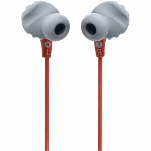 Harman Endurance Run 2 Wired Earbud, Behind-the-ear Stereo Earset - Coral - Google Assistant, Siri - Binaural - In-ear - 2