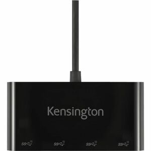 Kensington CH1200 USB Hub - USB 3.2 Gen 2 (3.1 Gen 2) Type-C - External - Black - 4 Total USB Port(s) - ChromeOS, Mac, Win