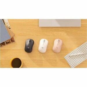 Logitech Silent M240 Mouse - Bluetooth - Optical - 3 Button(s) - 1 Programmable Button(s) - Rose - Wireless - 4000 dpi - S