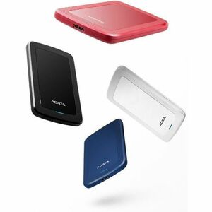 Disco Duro Adata HV300 - Externo - 1TB - Negro - Consola de juegos Dispositivo compatible - USB 3.2 (Gen 1) - 256-bit AES 