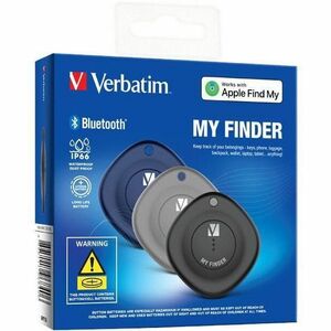 My Finder Bluetooth 3.2 Tracker - Triple Pack - Black - IP66 Rated - Works with Apple Find My for iPhone, iPad & Macbook