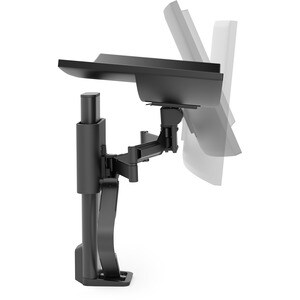 Ergotron TRACE Clamp Mount for Monitor - Black - 96.5 cm (38") Screen Support - 9.75 kg Load Capacity - 75 x 75, 100 x 100
