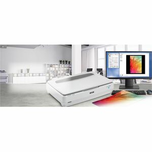 Epson Expression 13000XL Large Format Flatbed/Film Scanner - 2400 dpi Optical - 48-bit Color - 16-bit Grayscale - Color, M