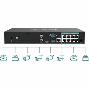VIGI VIGI NVR1008H-8P 8 Channel Wired Video Surveillance Station - Network Video Recorder - HDMI - 4K Recording