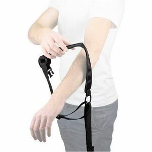 MOBILIS Tasche Walkie-Talkie - Schwarz - Silikon Körper - Sturzsicher, Rutschfest - Brustriemen, Schultergurt - 1