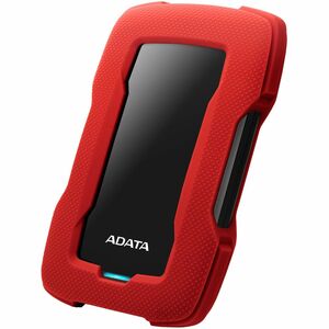 Adata HD330 AHD330-1TU31-CRD 1 TB Portable Hard Drive - External - Red - Gaming Console Device Supported - USB 3.2 (Gen 1)