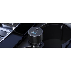 Alogic Rapid Power 100W Car Charger with 1 X USB-C Port & 1 X USB-A Port - 12 V DC, 24 V DC Input - 5 V DC, 9 V DC, 12 V D