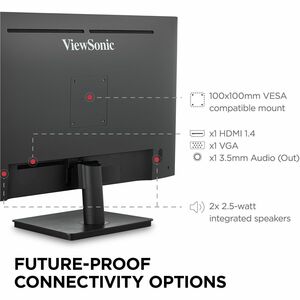 ViewSonic VA3209M 32 Inch IPS Full HD 1080p Monitor with Thin Bezels, 75Hz,Eye Care, HDMI, VGA Inputs for Home and Office 