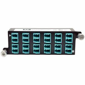Tripp Lite series N484-12LC 24 Port(s) Network Patch Panel - Black - 24 x RJ-11 - 24 x Duplex