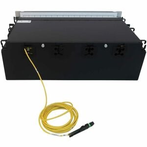 Tripp Lite series N48S-64M8L4-03Network Patch Panel - Yellow - 256 x Duplex - 3U High - 19" Wide - Rack-mountable