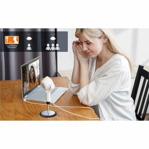 j5create JVU368-N - Webcam - 5 Megapixel - 30 fps - Schwarz, Weiß - 1 - 1920 x 1080 Pixel Videoauflösung - Full HD - 360° 