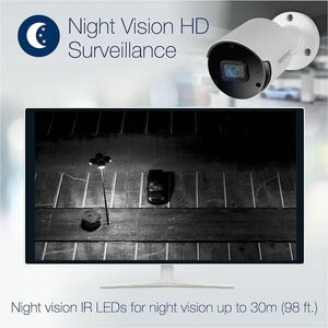 TRENDnet TV-IP1514PI 5 Megapixel Innen/Außen Netzwerkkamera - Farbe - Kugel - Weiß - TAA-konform - 30 m Infrarot Nachtsich