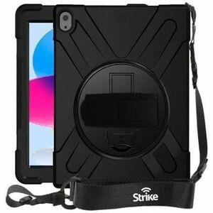 Strike Rugged Carrying Case for 27.7 cm (10.9") Apple iPad (10th Generation) Tablet - Black - Drop Resistant, Bump Resista