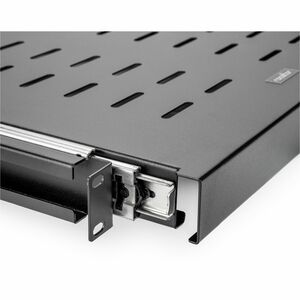 Rocstor 19" Adjustable Sliding Server Rack Cabinet Shelf - For Server, Data Center - 1U Rack Height x 19" Rack Width - Rac