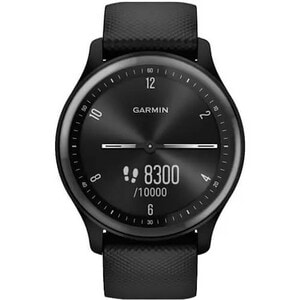 Garmin vívomove Sport Smart Watch - 40 mm Case Height - 40 mm Case Width - Black, Slate Body Color - Fiber Reinforced Poly