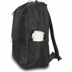 V7 Eco-Friendly Estojo de transporte (Mochila) para 39.6 cm (15.6") para 40.6 cm (16") Notebook - Preto - Alça de ombro - 
