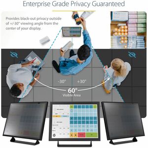 StarTech.com 1954-PRIVACY-SCREEN. Maximaler Bildschirmdurchmesser: 48,3 cm (19"). Seitenverhältnis: 5:4. Suitable for: Mon
