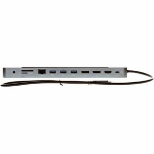 i-tec USB Type C Docking Station for Microphone, Notebook, Headphone, Monitor - Memory Card Reader - SD - Grey - 3 Display