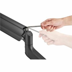 Neomounts Mounting Arm for Monitor, Display Screen, Curved Screen Display, Flat Panel Display - Black - Height Adjustable 
