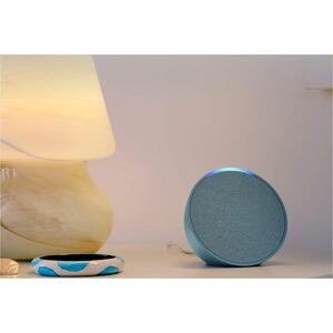 Amazon Echo Pop Bluetooth Smart Speaker - Alexa Supported - Green - Wireless LAN - 1 Pack