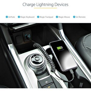 USB to Lightning Cable - 50cm (20in) Coiled Cable Black