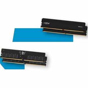 Micron Pro 64GB (2 x 32GB) DDR5 SDRAM Memory Kit - For Desktop PC - 64 GB (2 x 32GB) - DDR5-5600/PC5-44800 DDR5 SDRAM - 56