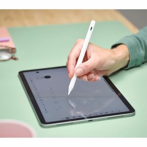 Trust Kyna Stylus mit Integrierter Schreibstift - Aktiv - Ersetzbare Stylus-Spitze - Weiß - iPad Unterstütztes Gerät