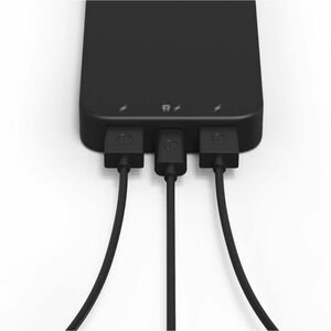 Mophie Powerstation Power Bank - For USB Type C Device, USB Type A Device - 10000 mAh - Black