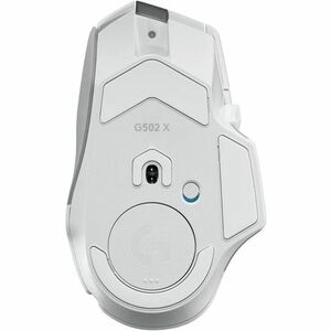 Logitech G G502 X PLUS 游戏鼠标 - A 型 USB - 光学机械 - 13 按钮 - 13 可编程按钮 - 白 - 无线 - 可充电 - 25600 dpi - 右旋转
