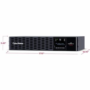 CyberPower PR1500RTXL2UC Smart App Sinewave UPS Systems - 1500VA/1500W, 120 VAC, NEMA 5-15P, 2U, Rack / Tower, Sine Wave, 