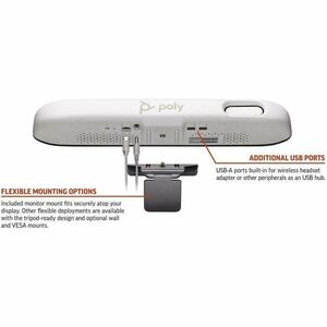 Poly Studio R30 Video Conference Equipment - For Video Conferencing - Small Room Size Supported - 3840 x 2160 Video (Live)