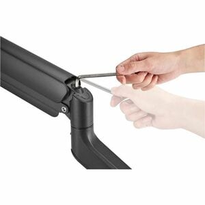 Bras support d'écran Neomounts pour Moniteur, Ecran, Ecran incurvé, Ecran Plat - Noir - Réglable en hauteur - 1 Écran(s) s