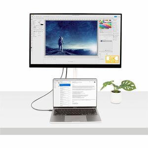 StarTech.com 1.6ft/50cm Thunderbolt 4 Cable, 40Gbps, 100W PD, 4K/8K Video, Intel-Certified, Compatible w/Thunderbolt 3/USB