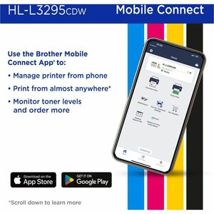 Brother HL-L3295CDW Wireless Compact Digital Color Printer with Laser Quality Output, Duplex, NFC and Mobile Printing & Et