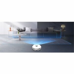 Tapo RV30 Bagless Robot Vacuum/Mop - Grey - 400 mL Dust Capacity - 300 mL Water Tank Capacity - Brush, Filter - Carpet, Ha